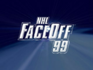 NHL FaceOff 99 title screen for Playstation